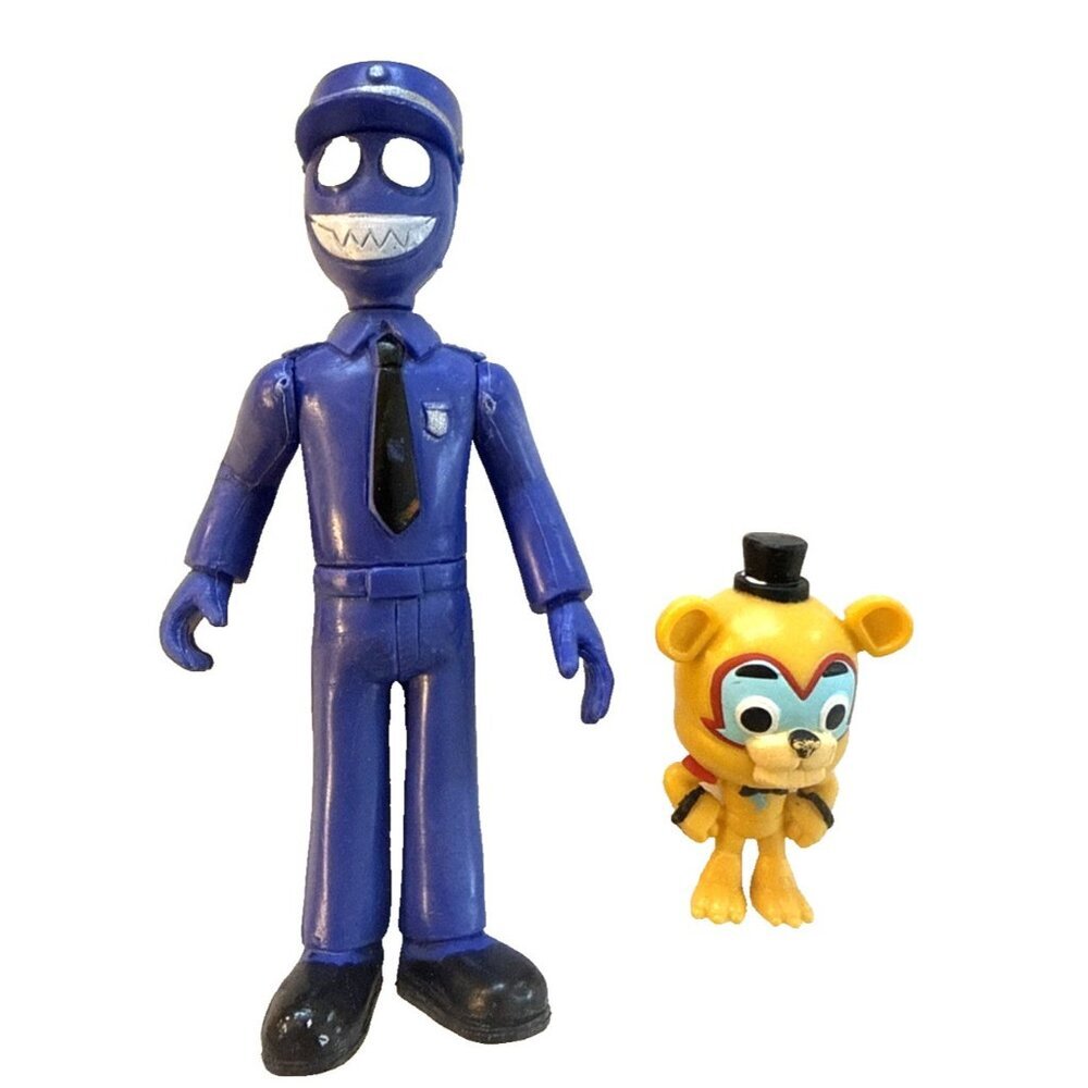 Five Nights At Freddys Fritz Smith Security Guard FNAF 4” Teddy Bear 1.5”